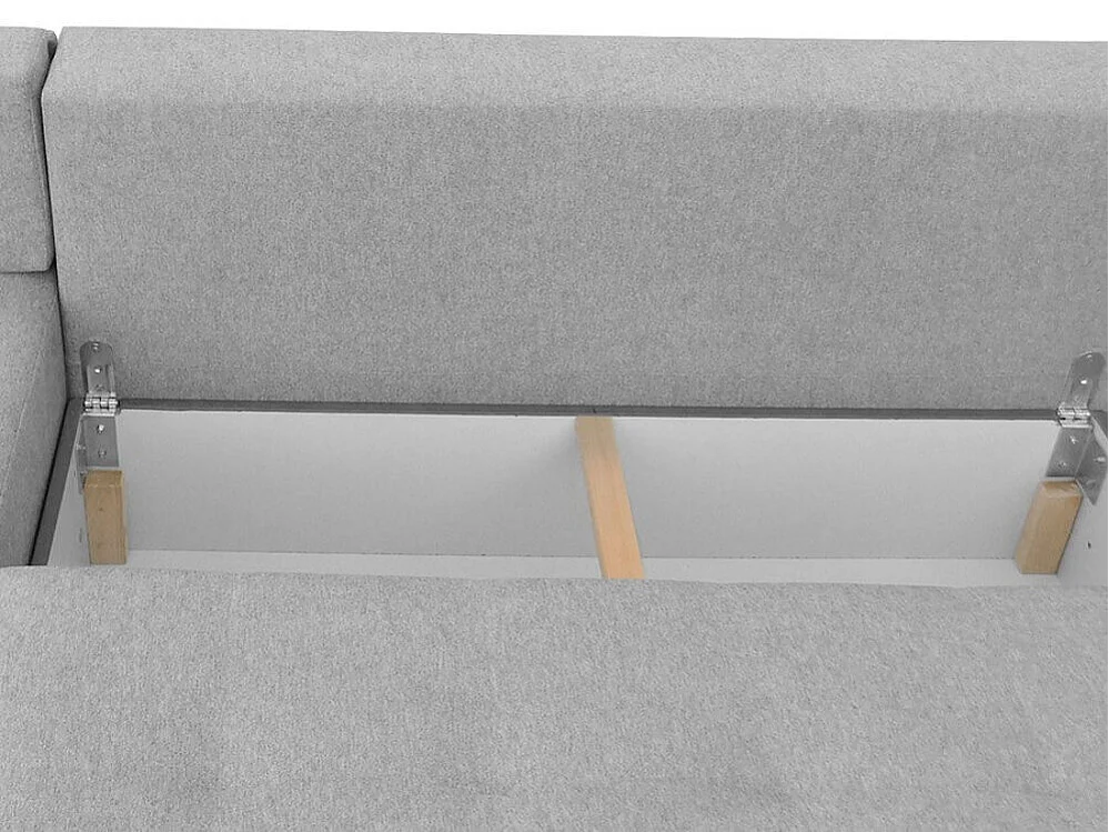 Sofá rinconero Independence 101, Gris, Función de descanso, Almacenaje, 215x136x89cm