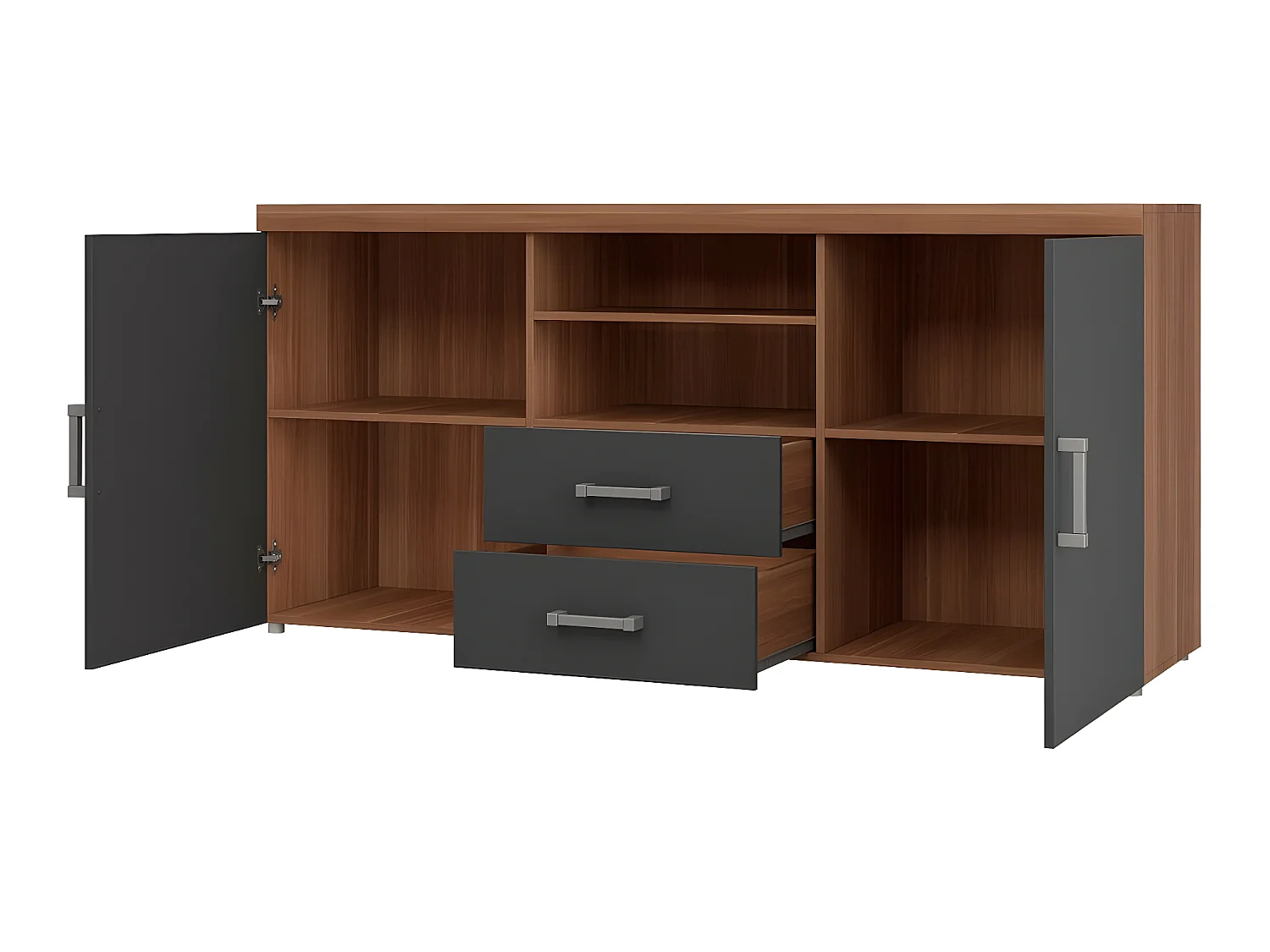 Cómoda Cormiru 103, Com gavetas e portas, Número de gavetas: 2