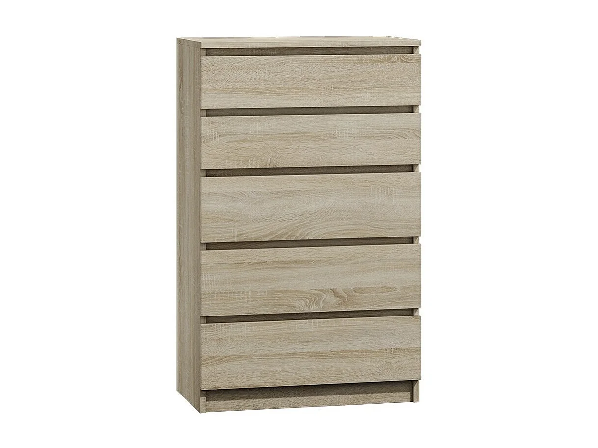 Cómoda Comfivo 231, Roble Sonoma, Con cajones, Número de cajones: 5, 112x70x40cm
