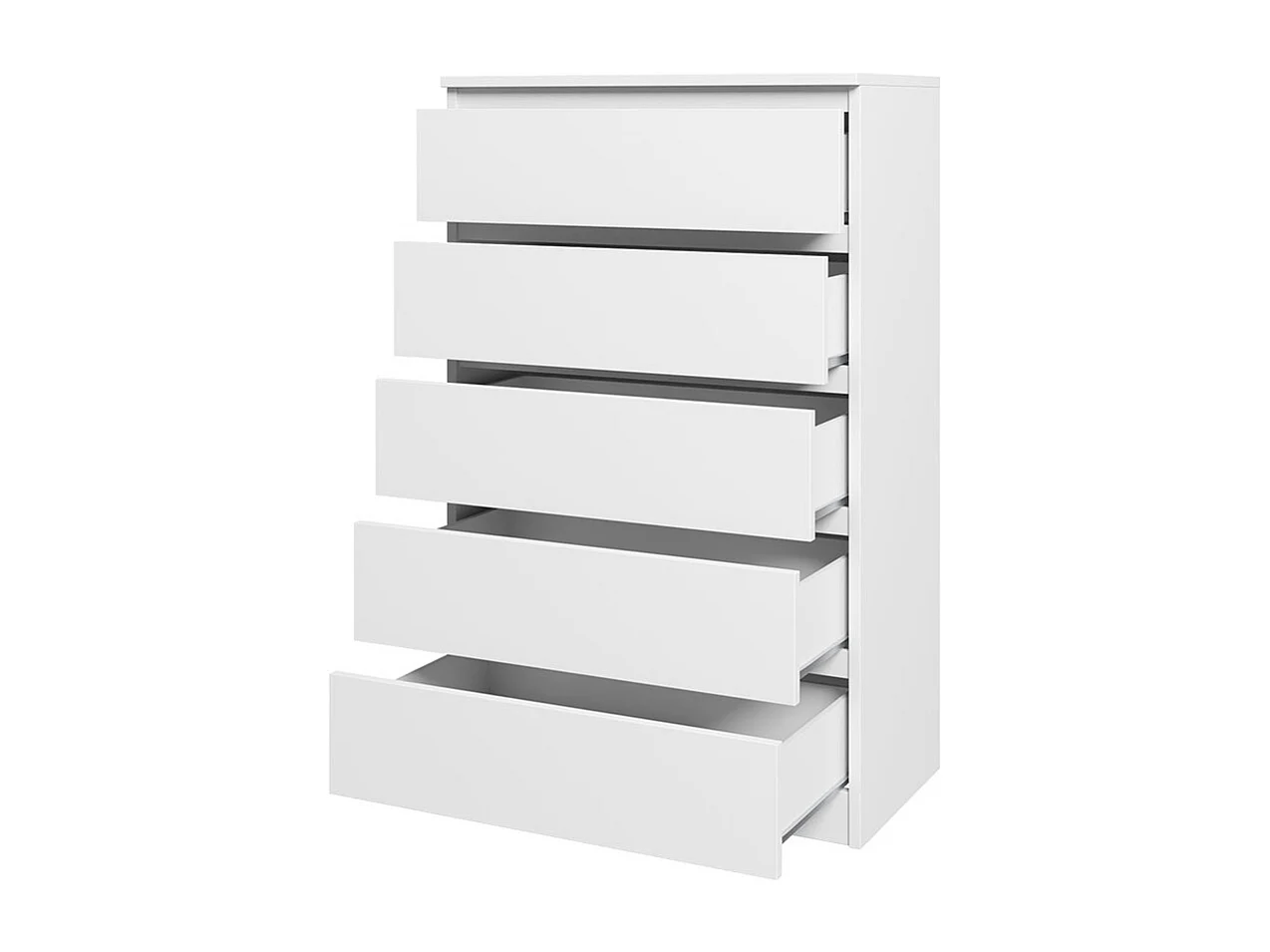 Kommode mit 5 Schubladen - 70x40x112 cm - Sonoma Eiche - Malwa M5