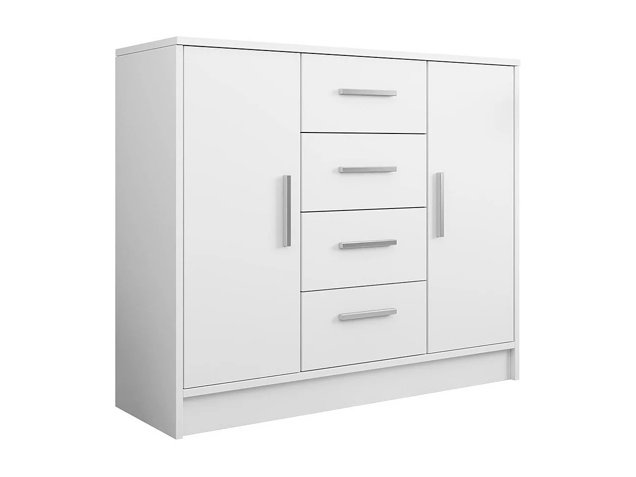 Cómoda Comfivo Romtea 101, Com gavetas e portas, 10x12x4cm