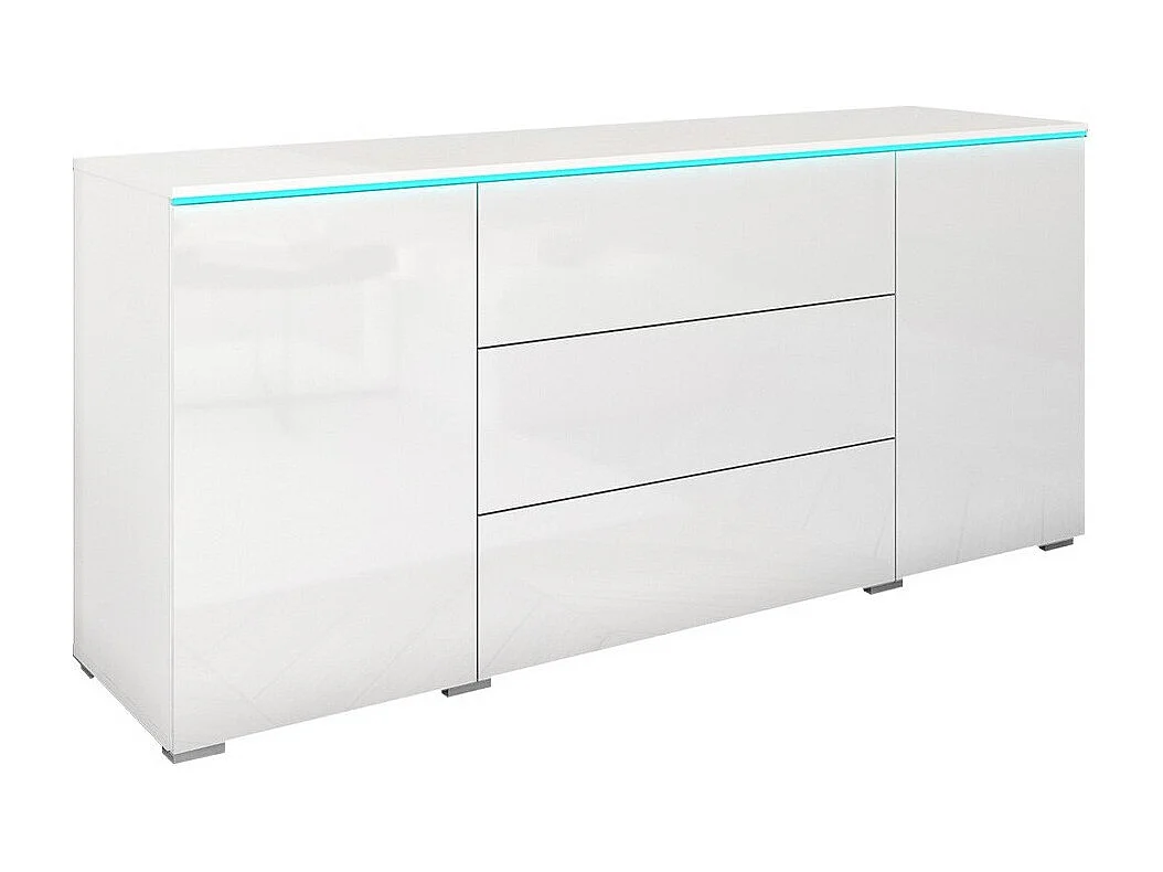 Cómoda Sarasota 142, Com gavetas e portas, Número de gavetas: 3