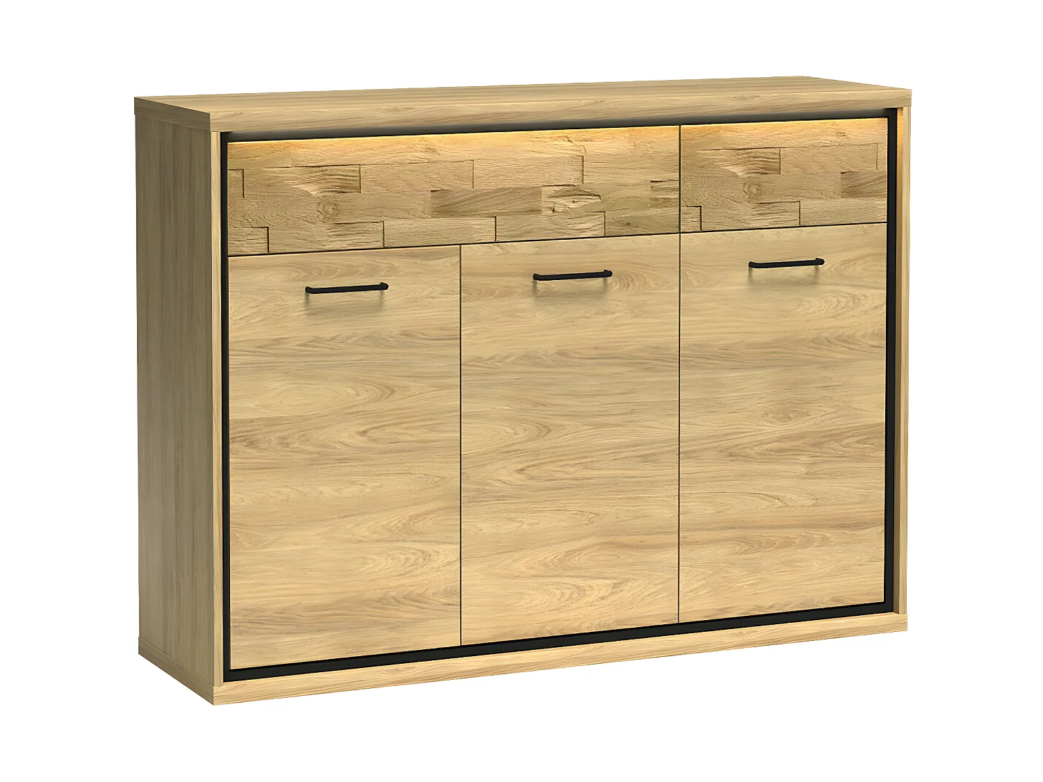 Cómoda Etrmoni 104, Com gavetas e portas, Número de gavetas: 2