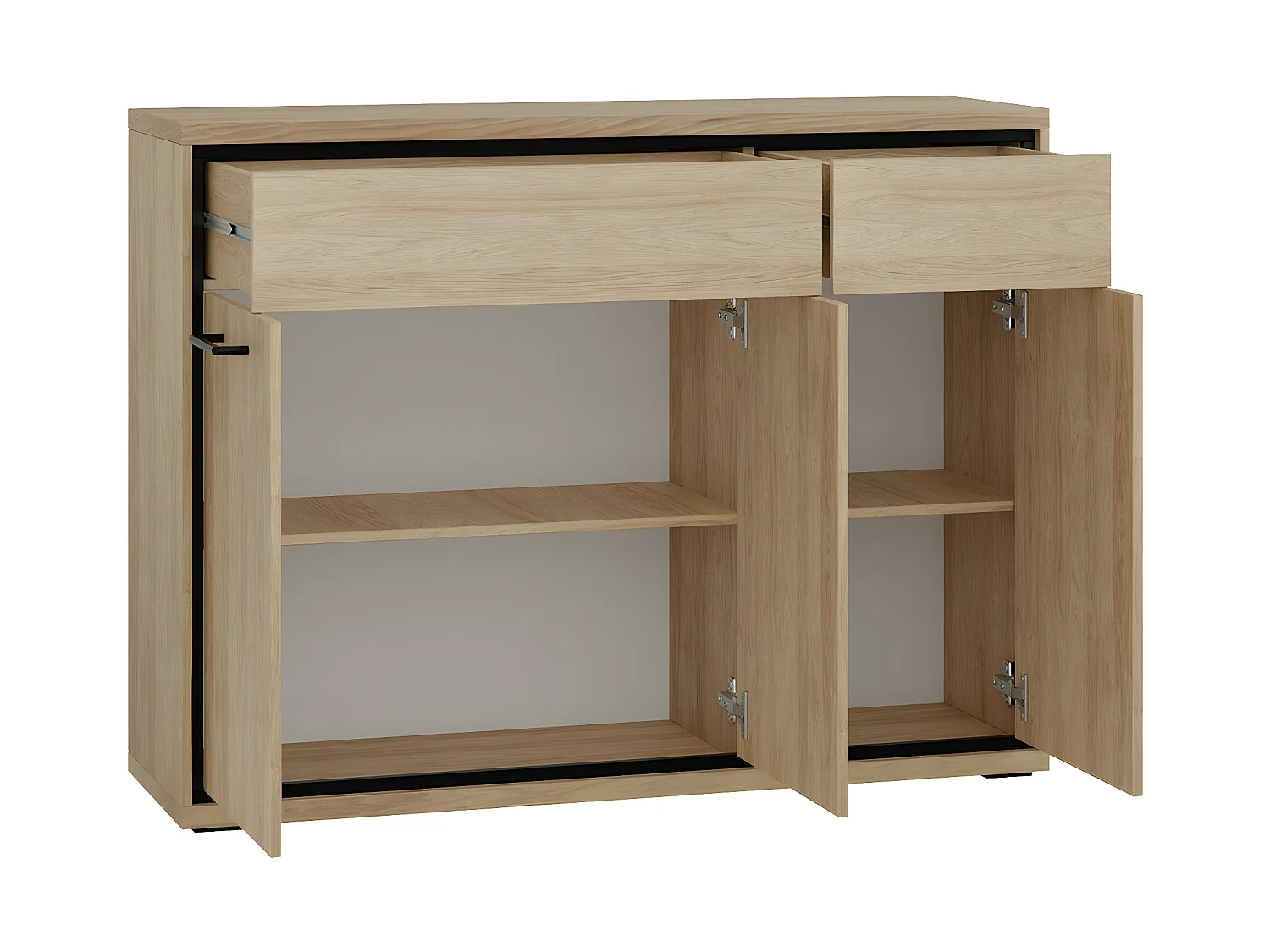 Cómoda Etrmoni 104, Com gavetas e portas, Número de gavetas: 2