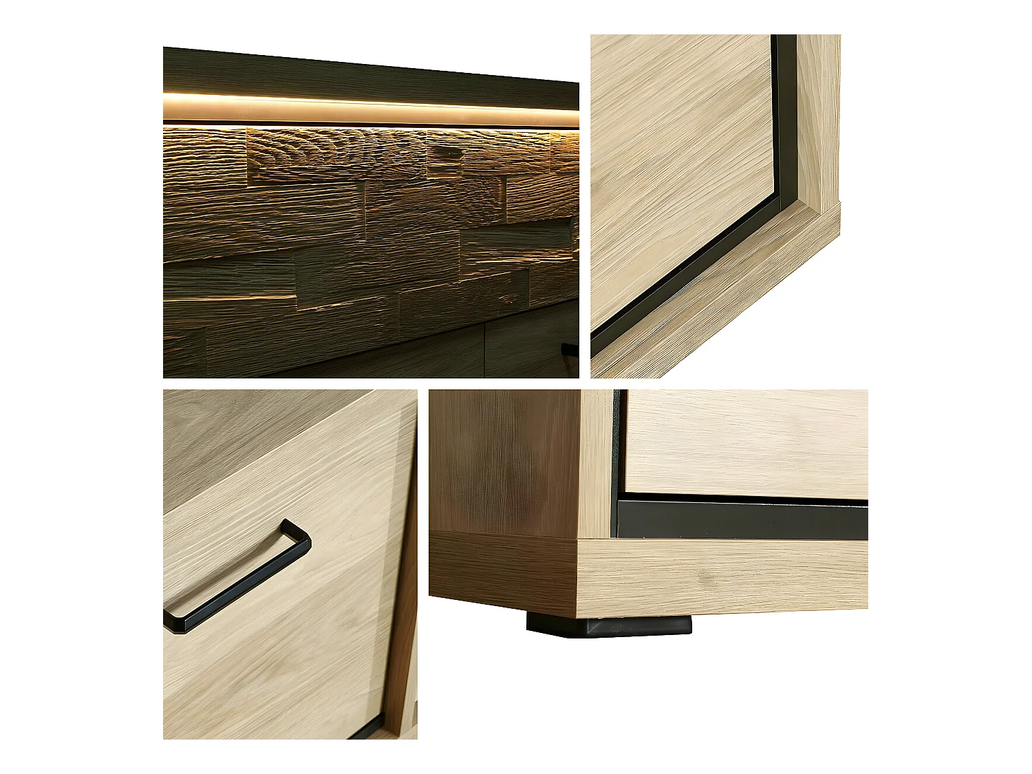 Cómoda Etrmoni 104, Com gavetas e portas, Número de gavetas: 2