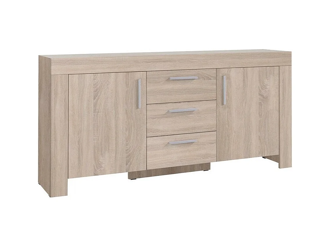 Commode Melfeli 110, Avec tiroirs et portes, Nombre de tiroirs: 3, 85x170x42cm