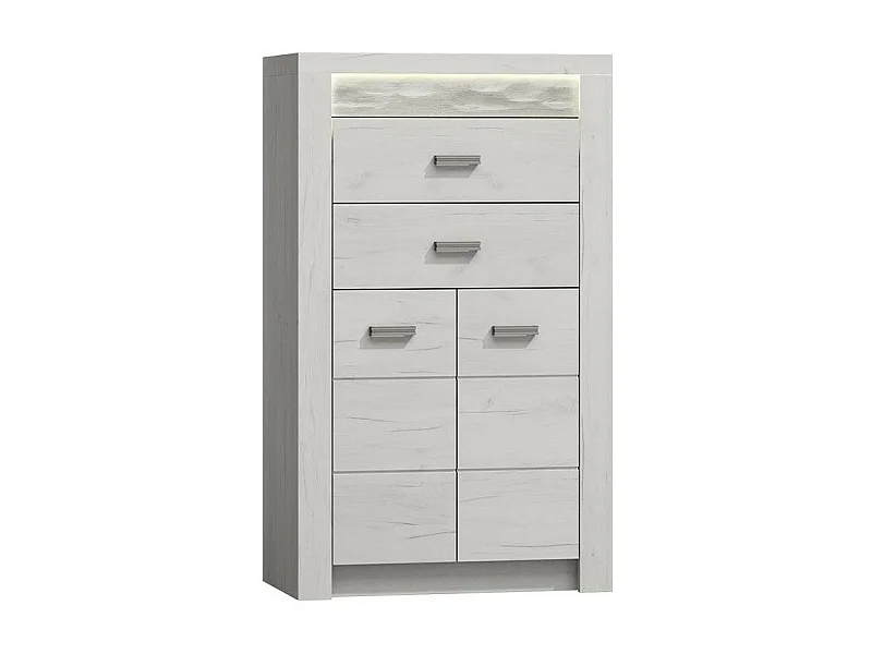 Cómoda Serfeno 103, Com gavetas e portas, Número de gavetas: 2