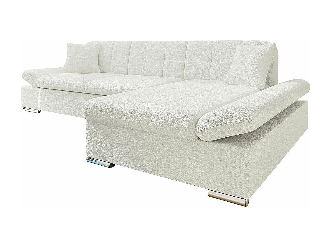 Canapé d'angle Comfivo Serenitas, Blanc, 278x161x76cm