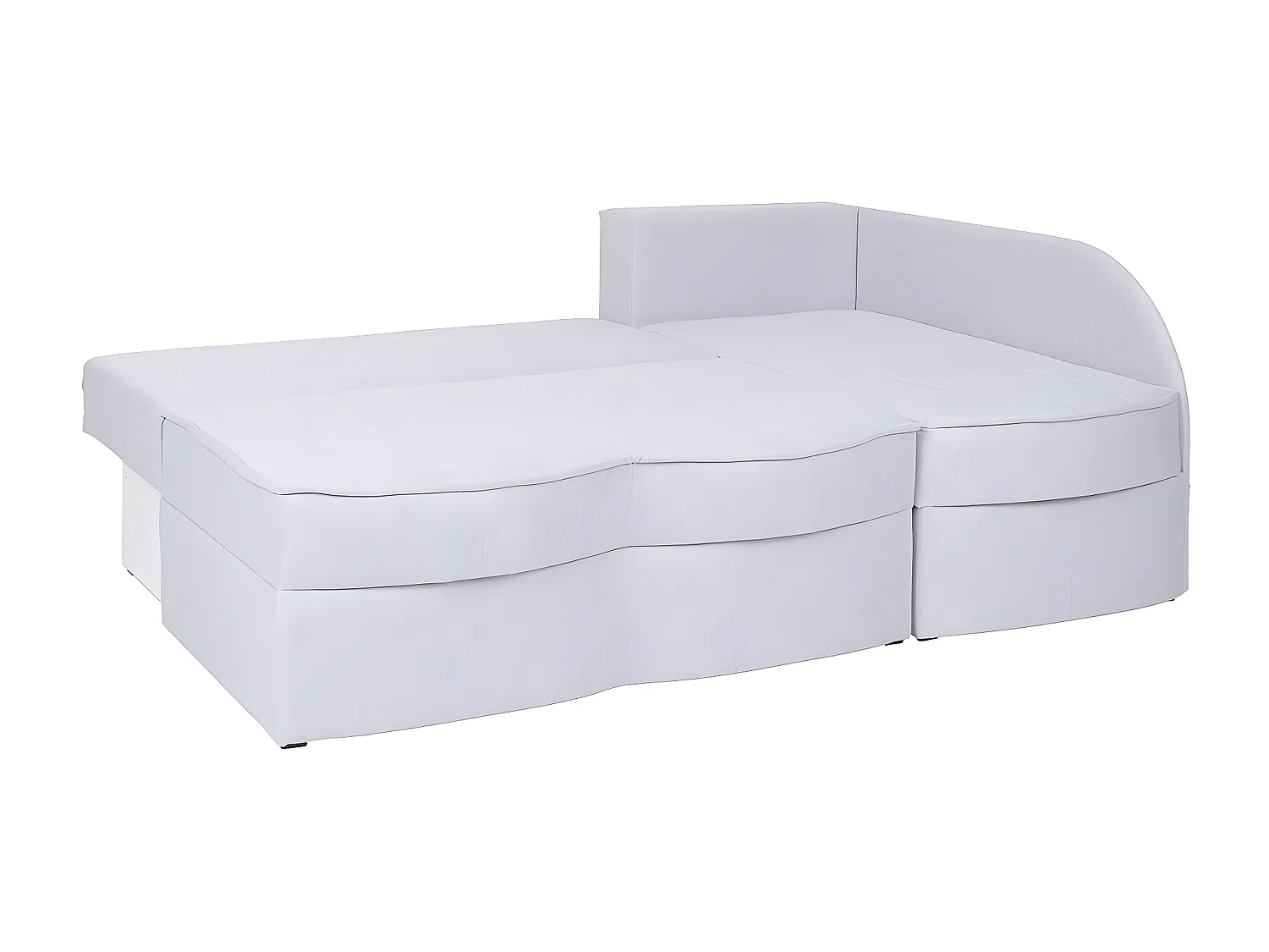 Sofá de canto Providence 119, Preto, Funcionalidade de dormir