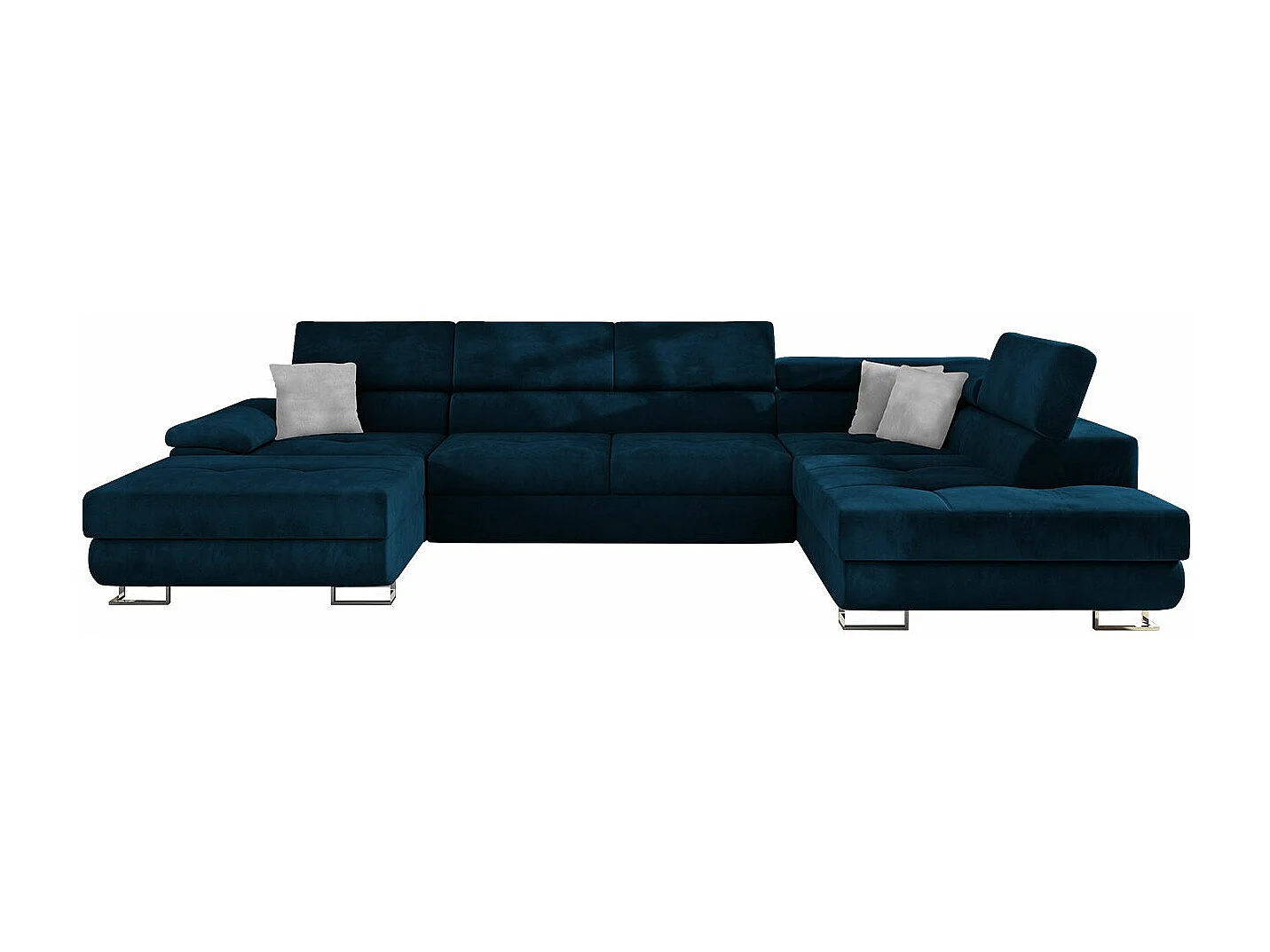 Canapé d'angle Comfivo 190, Bleu, Disponible, 345x202x71cm