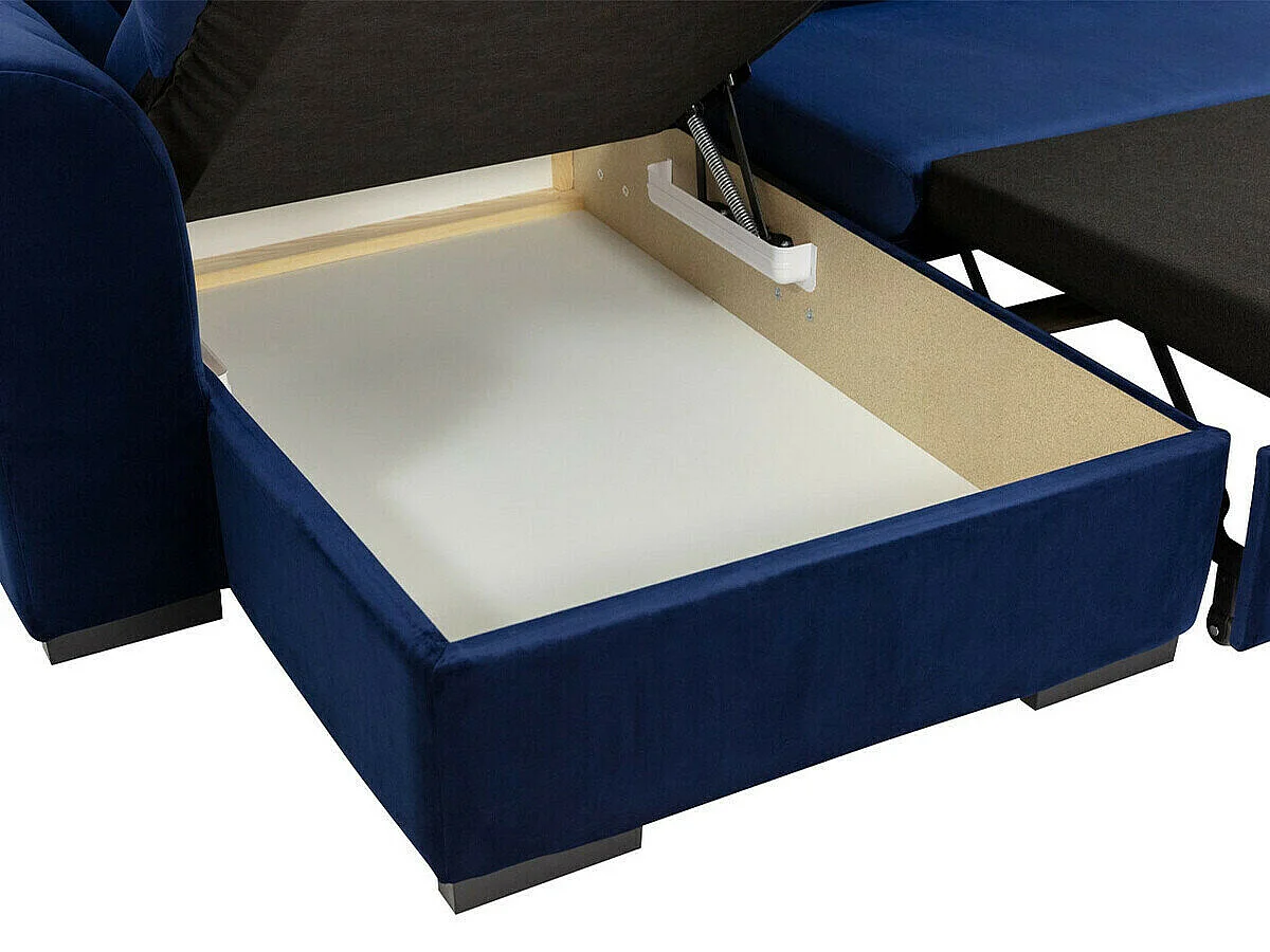 Divano angolare Comfivo 269, Turchese, Con, 345x205x82cm