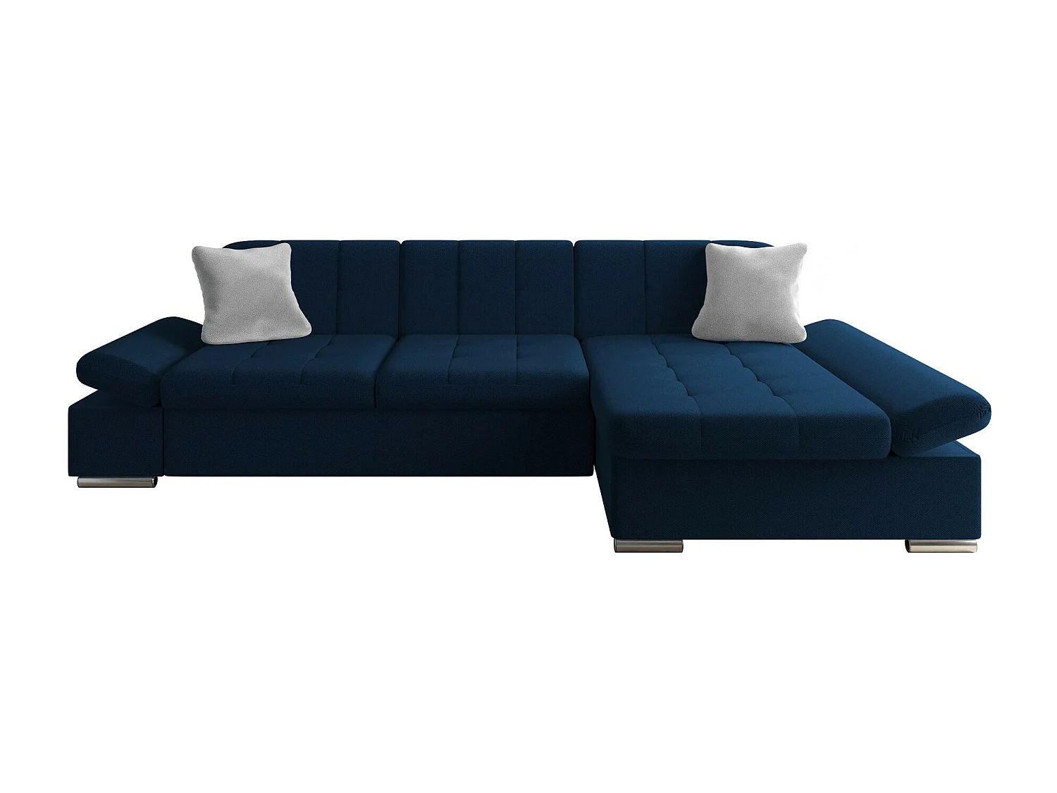 Sofá rinconero Comfivo 219, Azul, 278x161x76cm