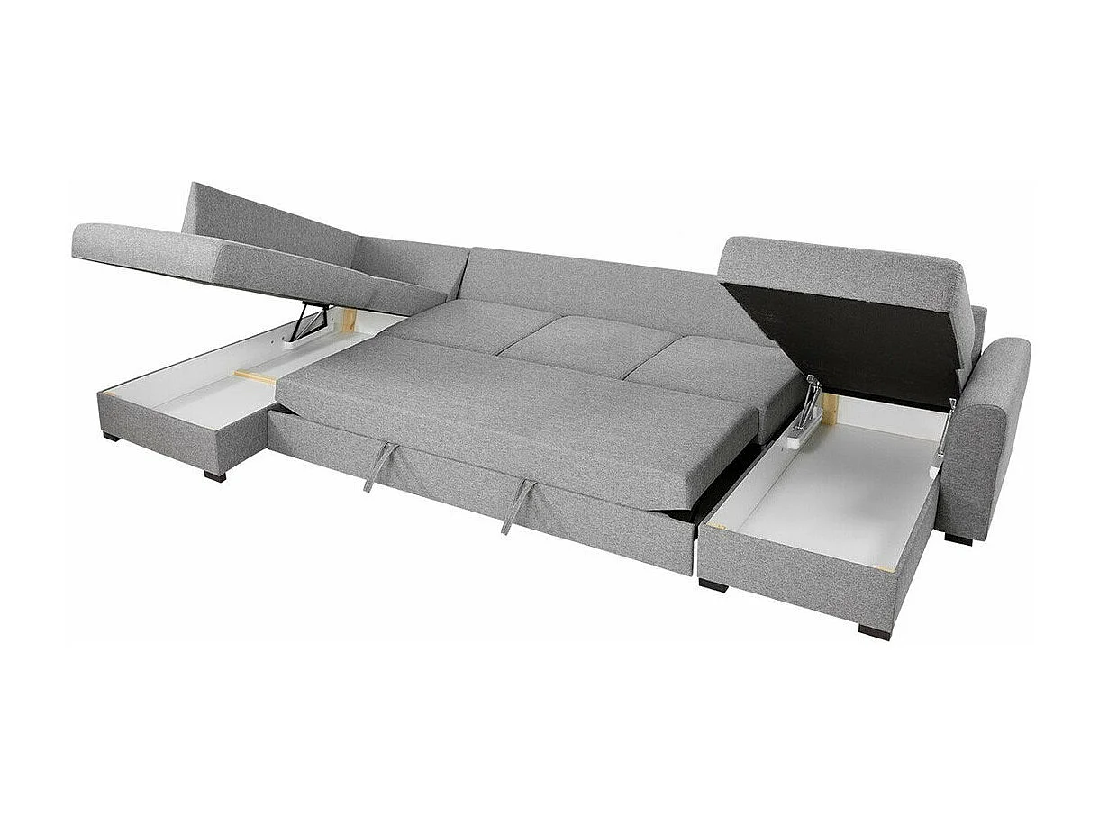 Sofá de canto Comfivo 262, Rosé, Funcionalidade de dormir, 37x19x9cm