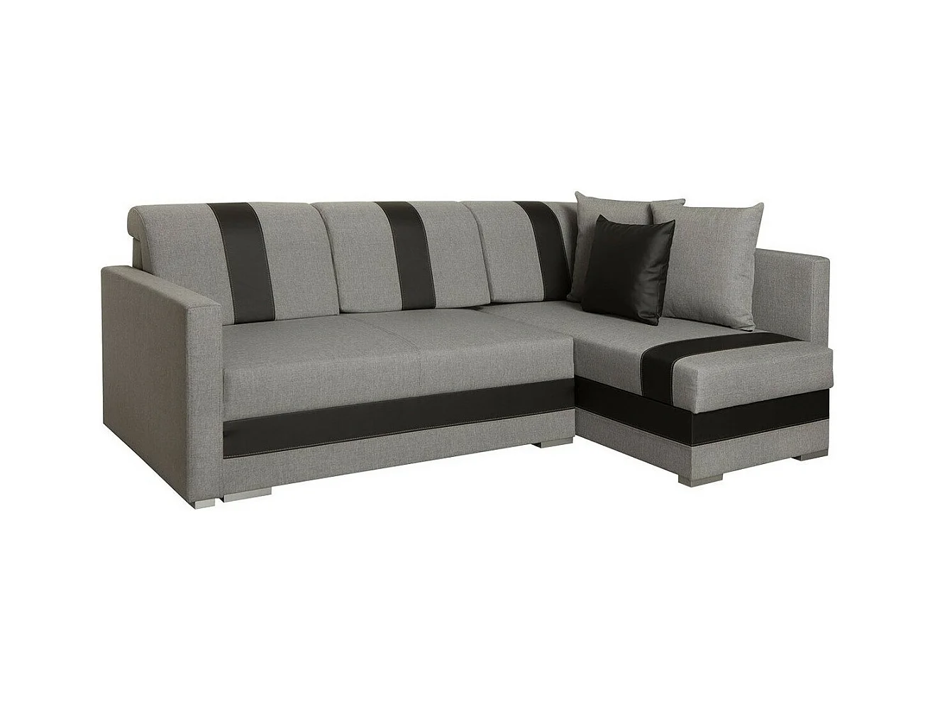 Divano angolare Edinburg 100, Nocciola, Con, 230x155x82cm