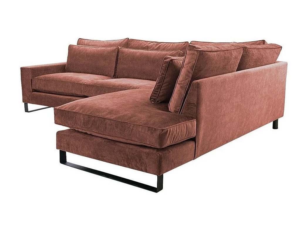 Canapé d'angle Kingsport 111, Rose, 314x224x90cm