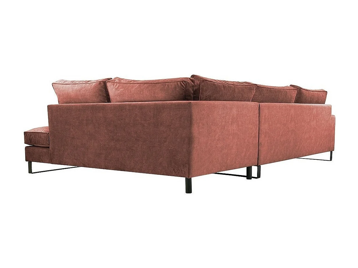 Sofá rinconero Kingsport 111, Rosa, 314x224x90cm