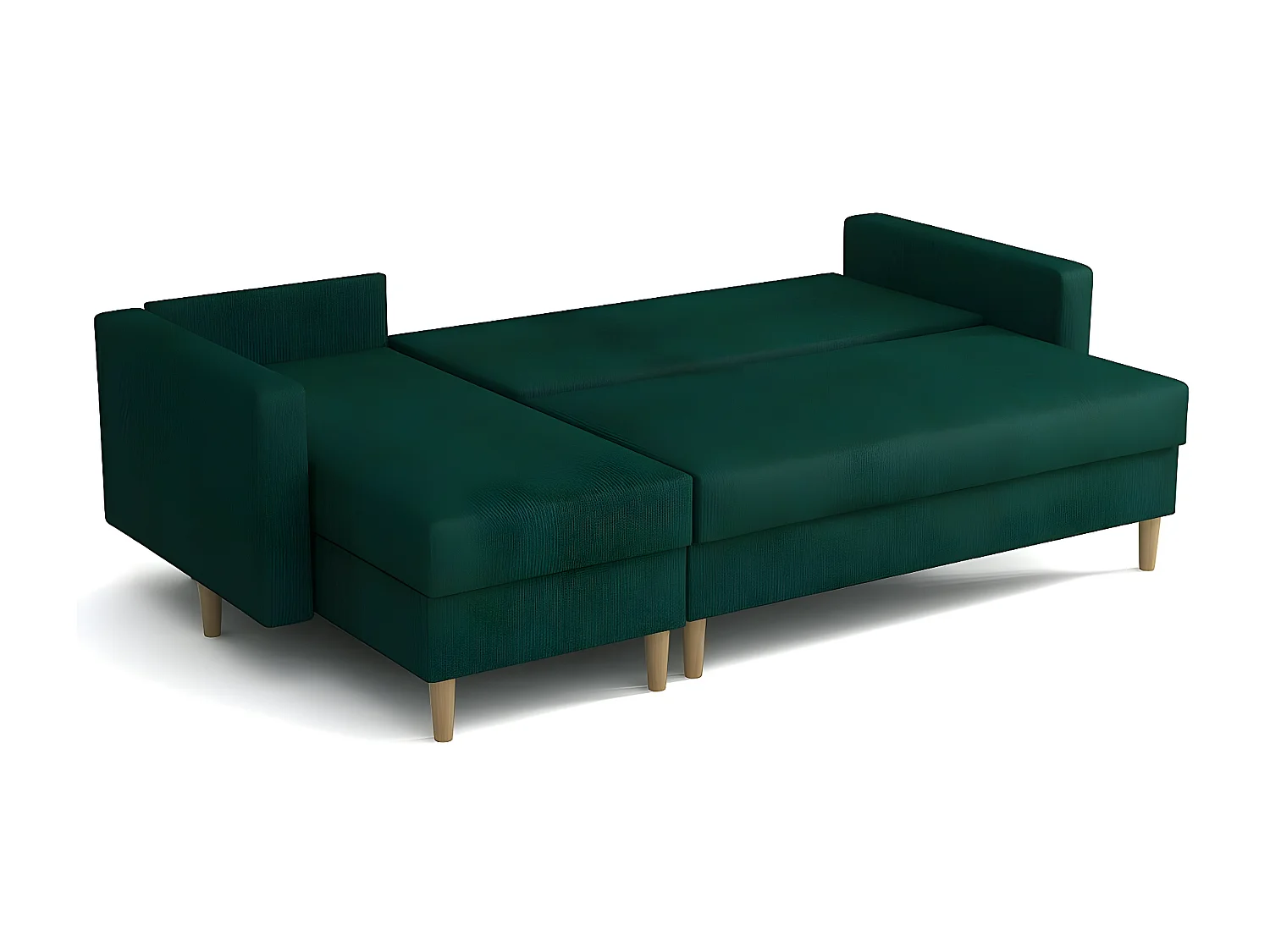 Sofá de canto Columbus 108, Rosé, Funcionalidade de dormir, 22x14x9cm