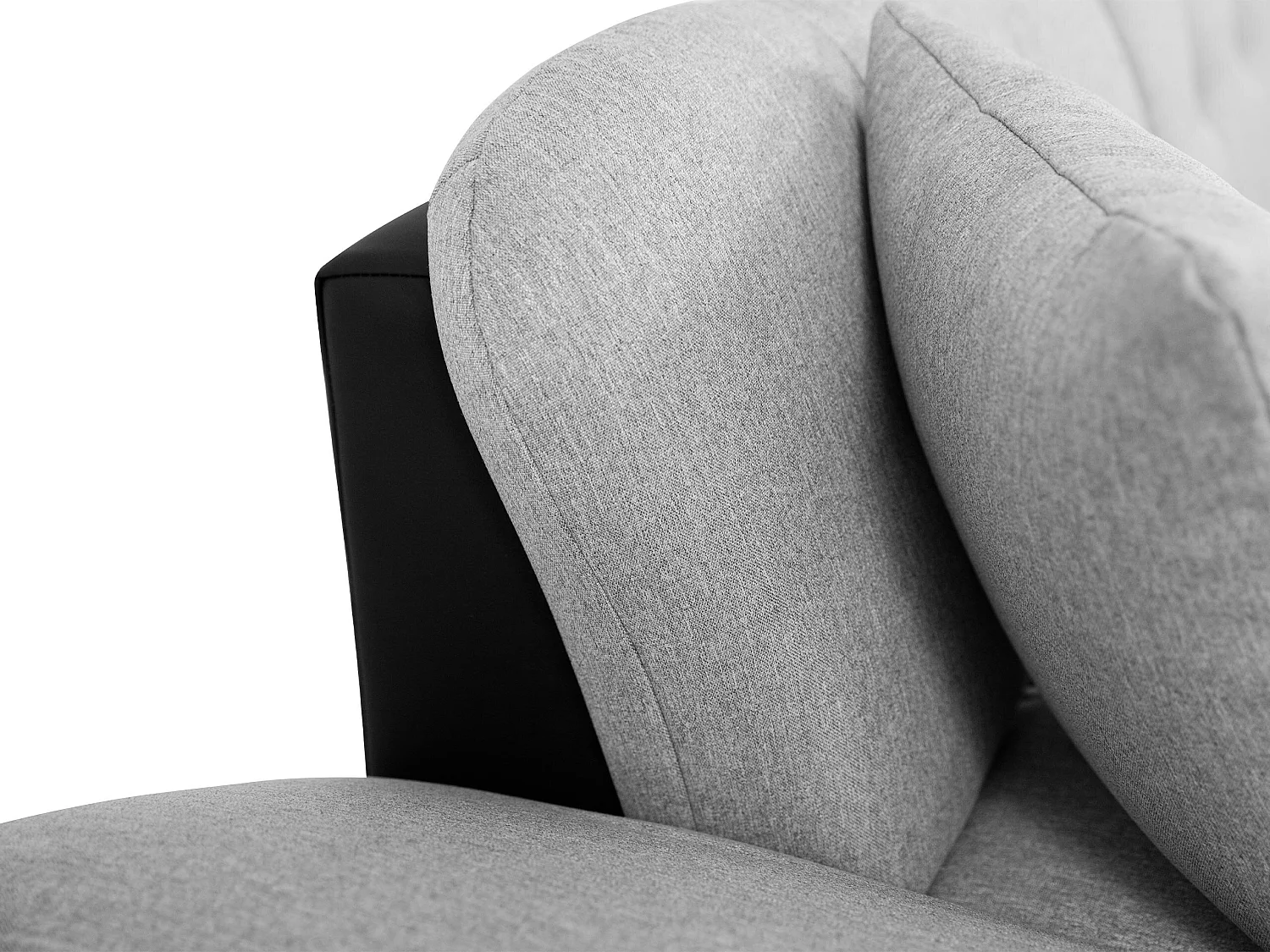 Sofá rinconero Comfivo Serenitas, Gris oscuro, 278x161x76cm