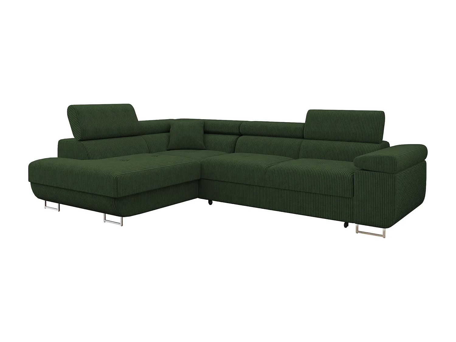 Canapé d'angle Comfivo Vinetum, Vert, Disponible, 274x203x70cm