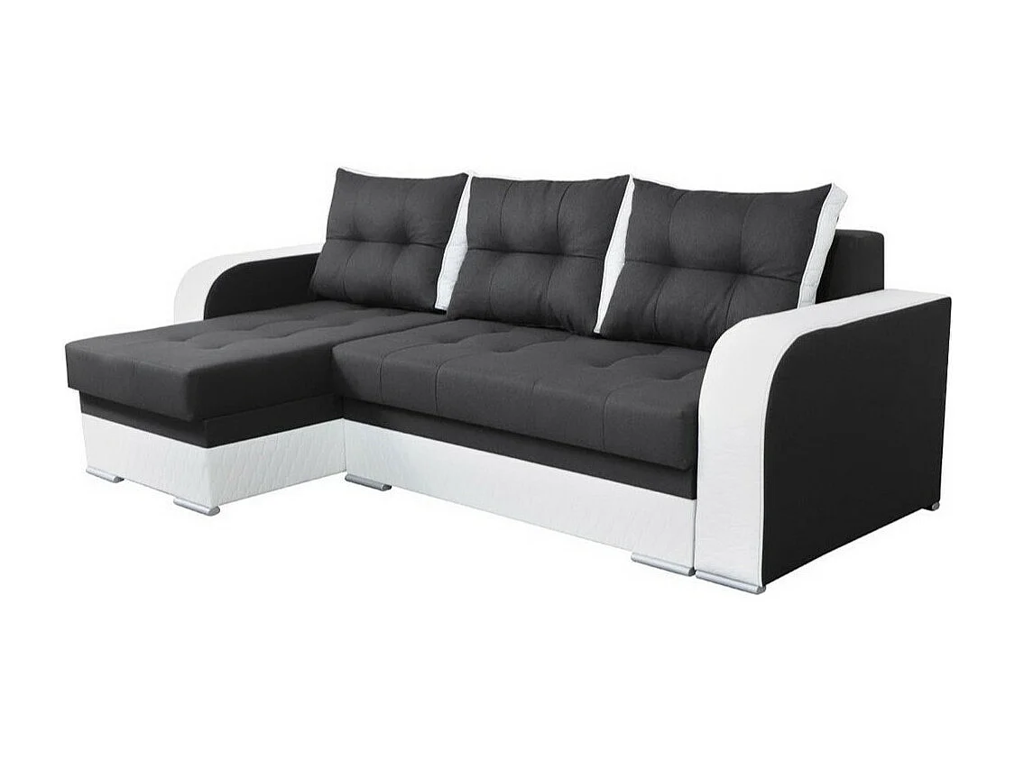 Sofá rinconero Boulder 101, Gris, Función de descanso, Almacenaje, 238x140x88cm