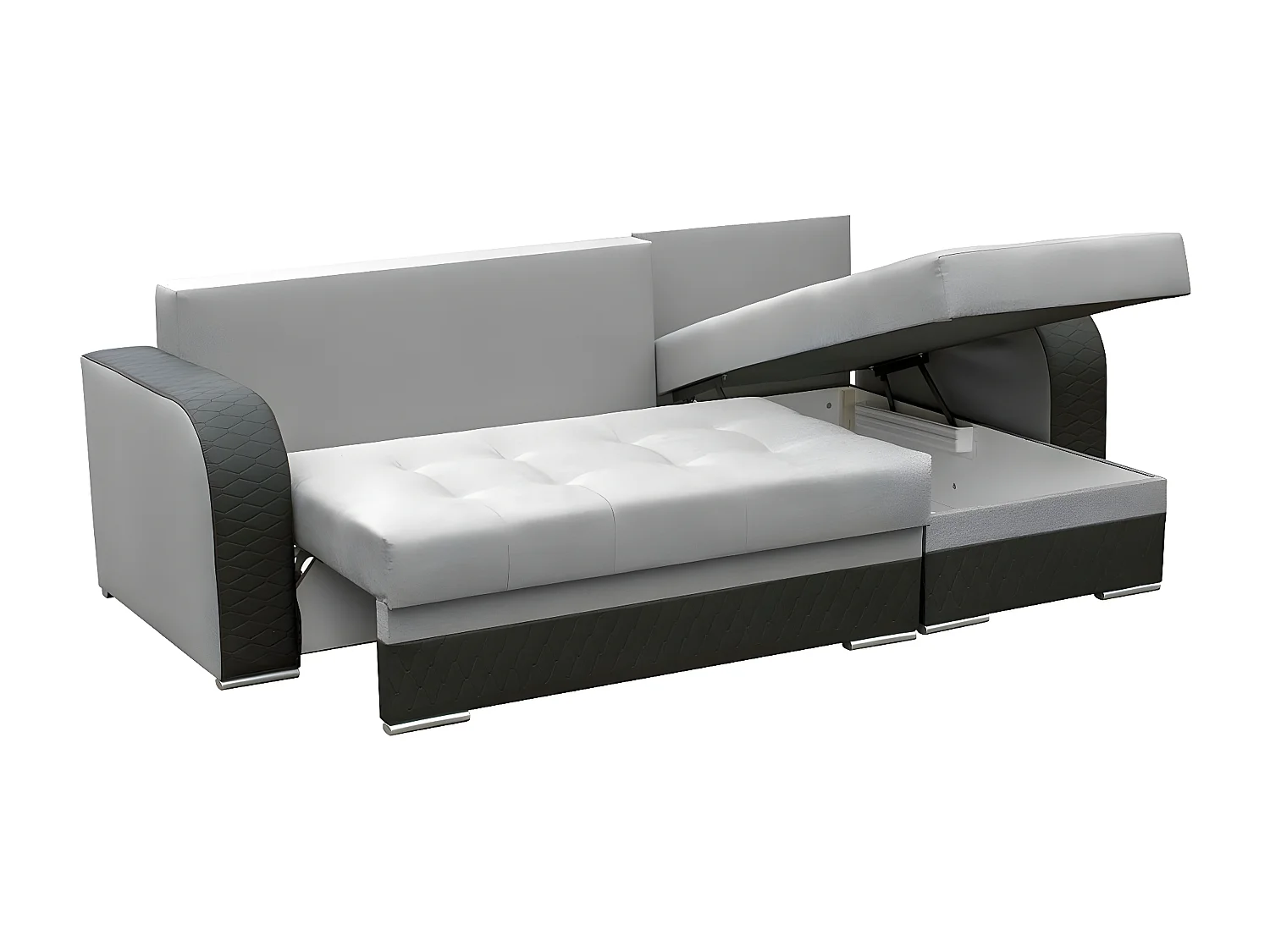 Canapé d'angle Boulder 101, Brun clair, Disponible, 238x140x88cm