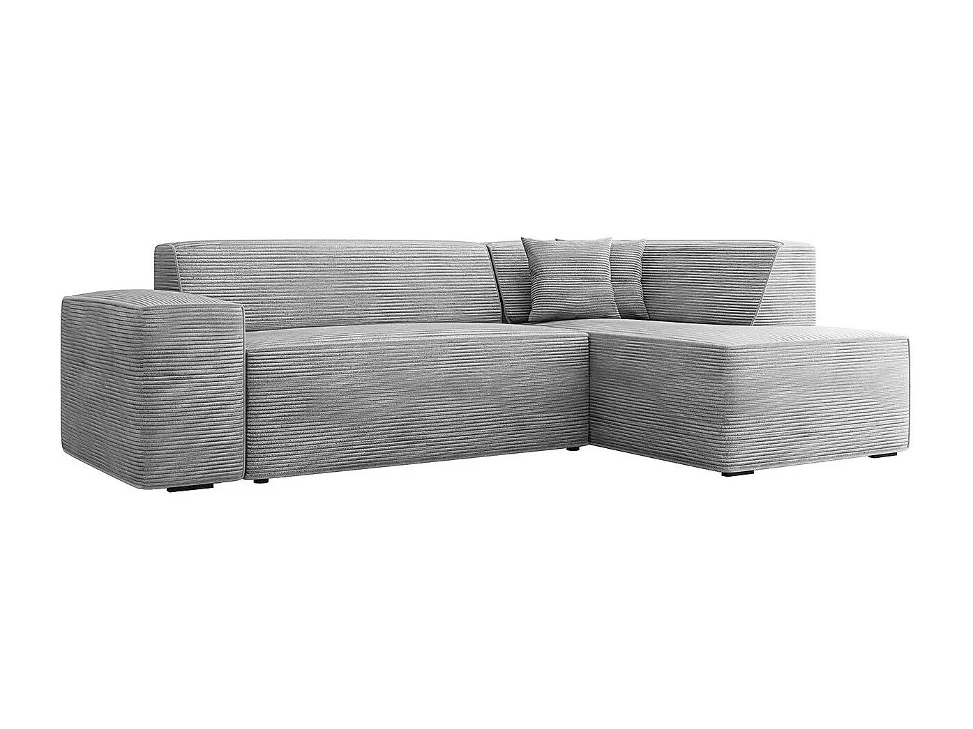 Sofá rinconero Comfivo 289, Gris, 267x205x73cm