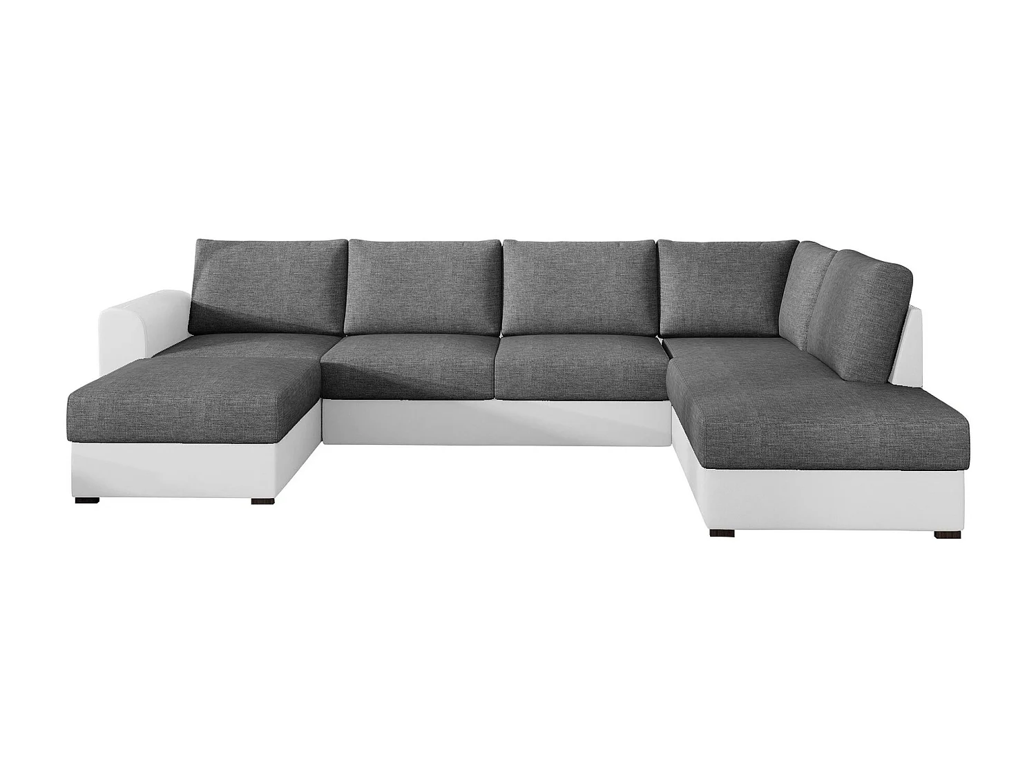 Sofá rinconero Comfivo 189, Gris, Función de descanso, Almacenaje, 305x188x85cm