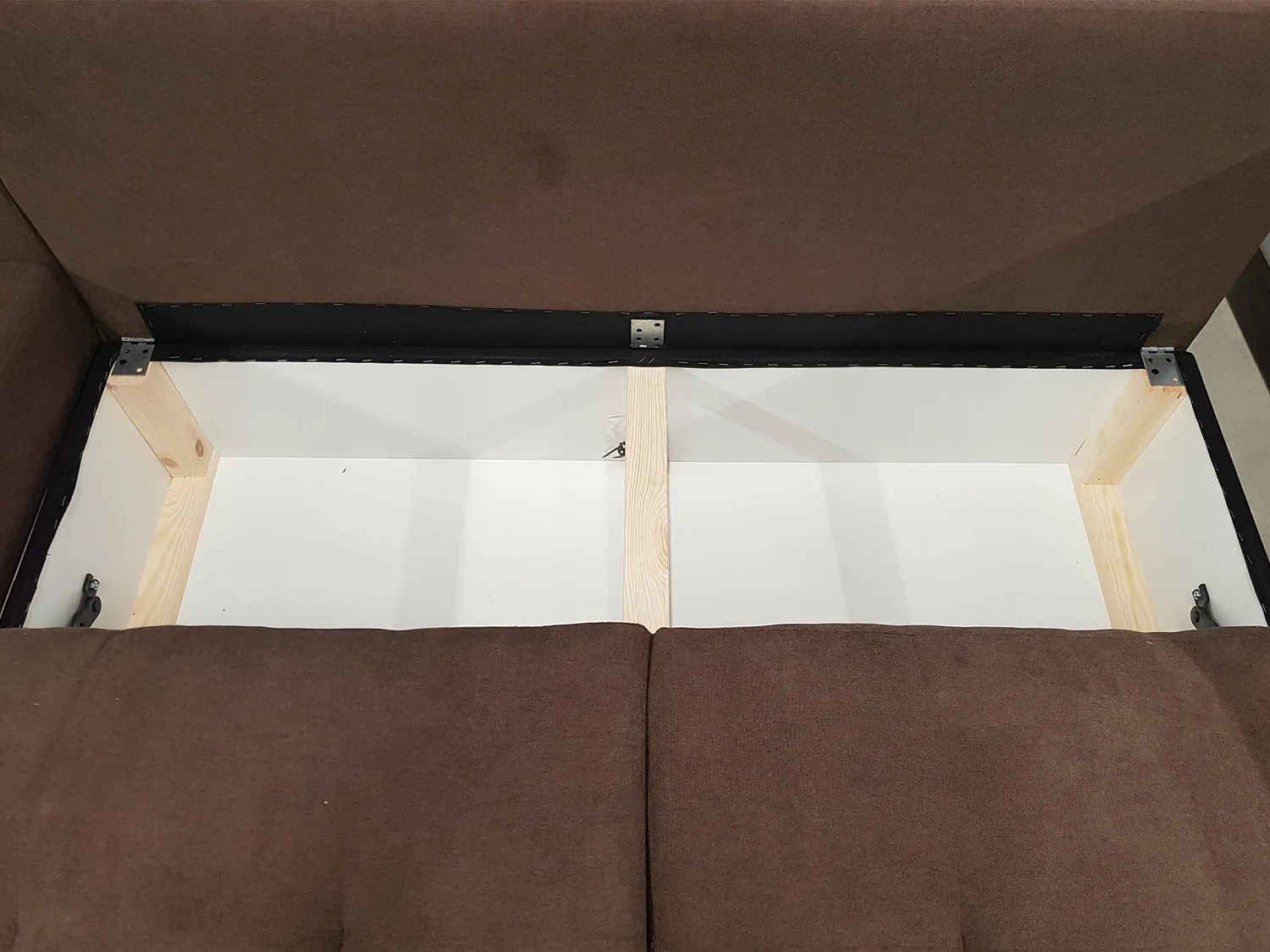 Canapé d'angle convertible 3 places en tissu vert MUNCIE