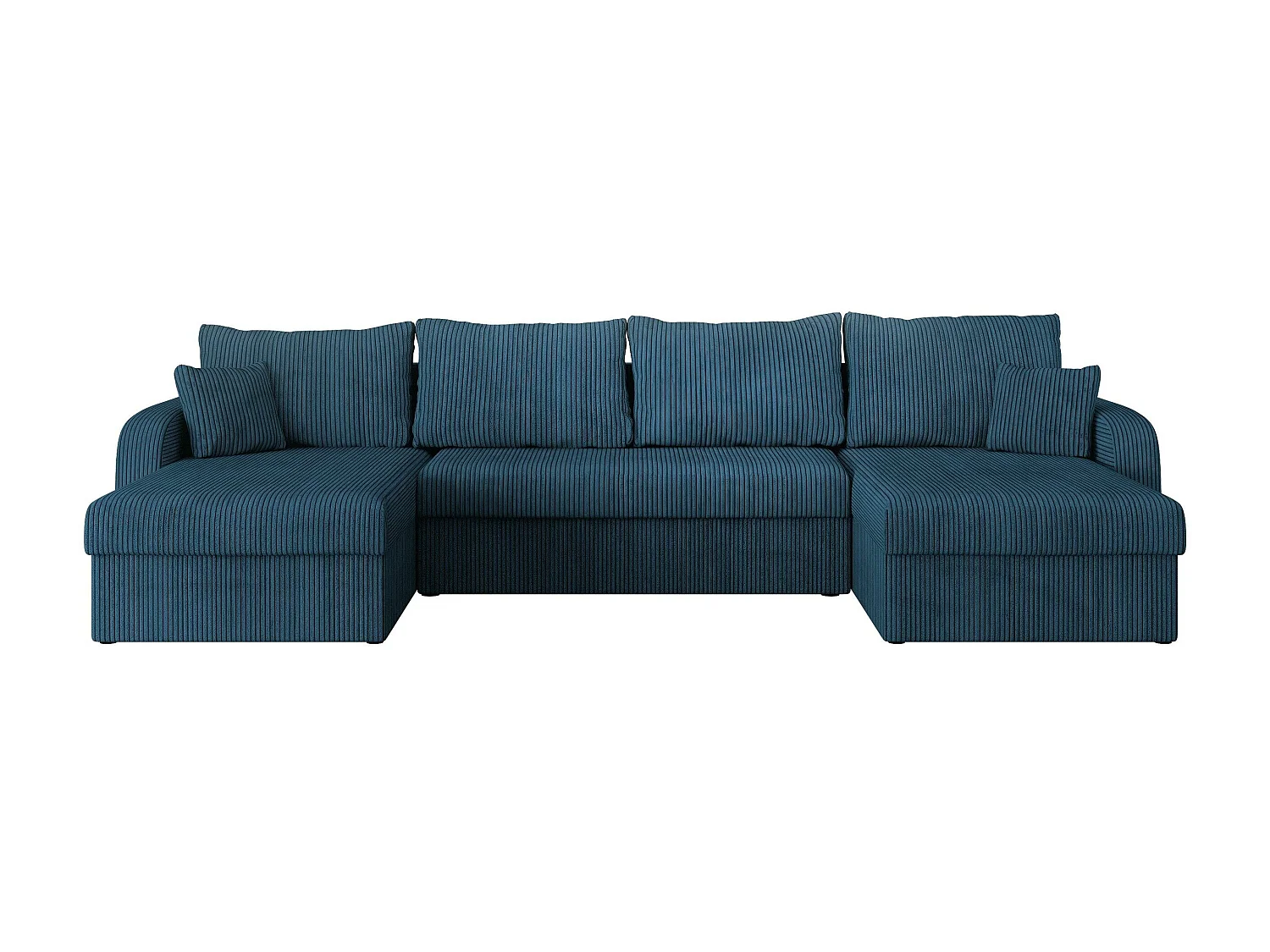 Sofá rinconero Comfivo Melissa II, Azul, Función de descanso