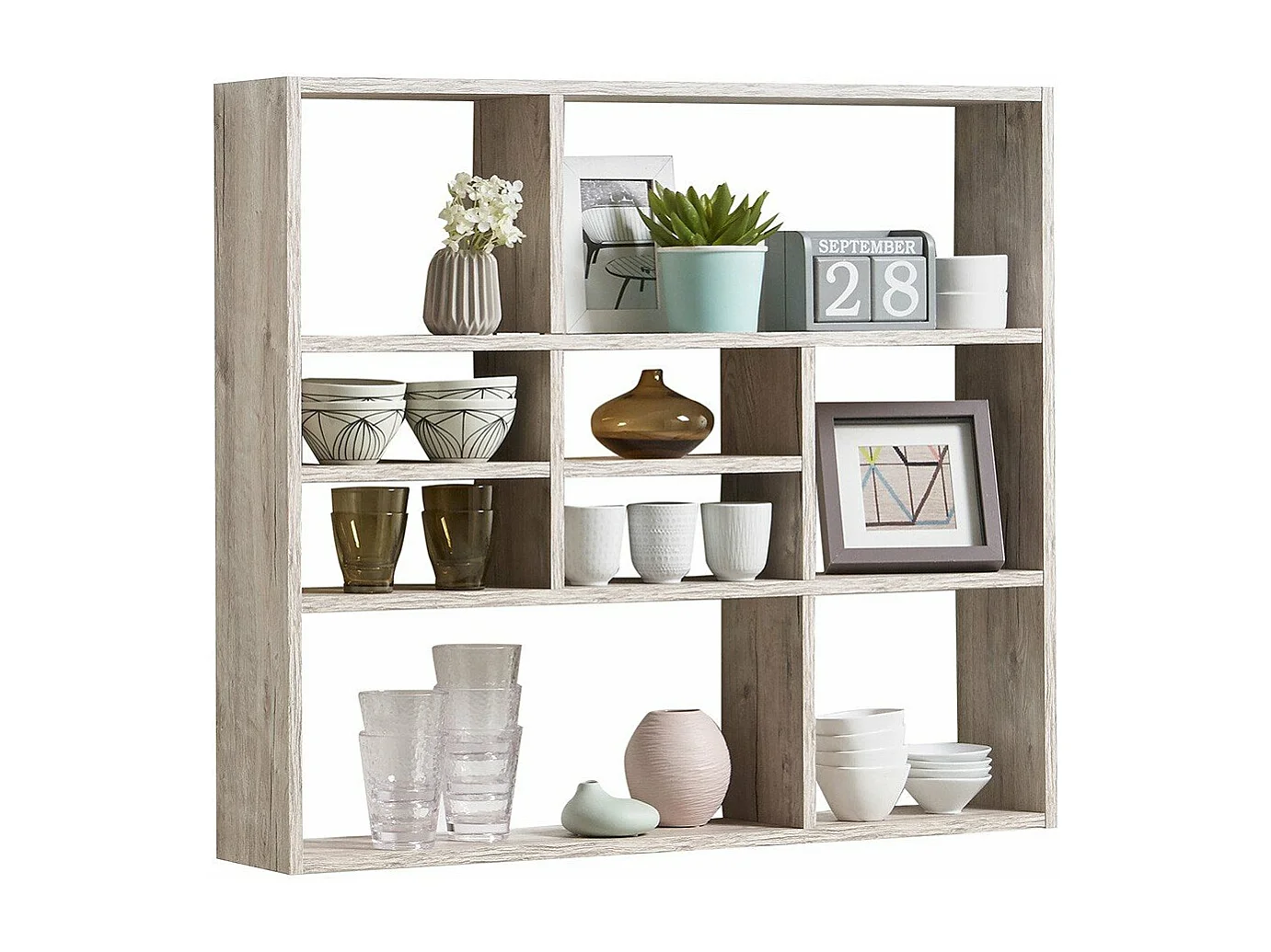 Etagère Murale 9 Compartiments L90 cm - Mika