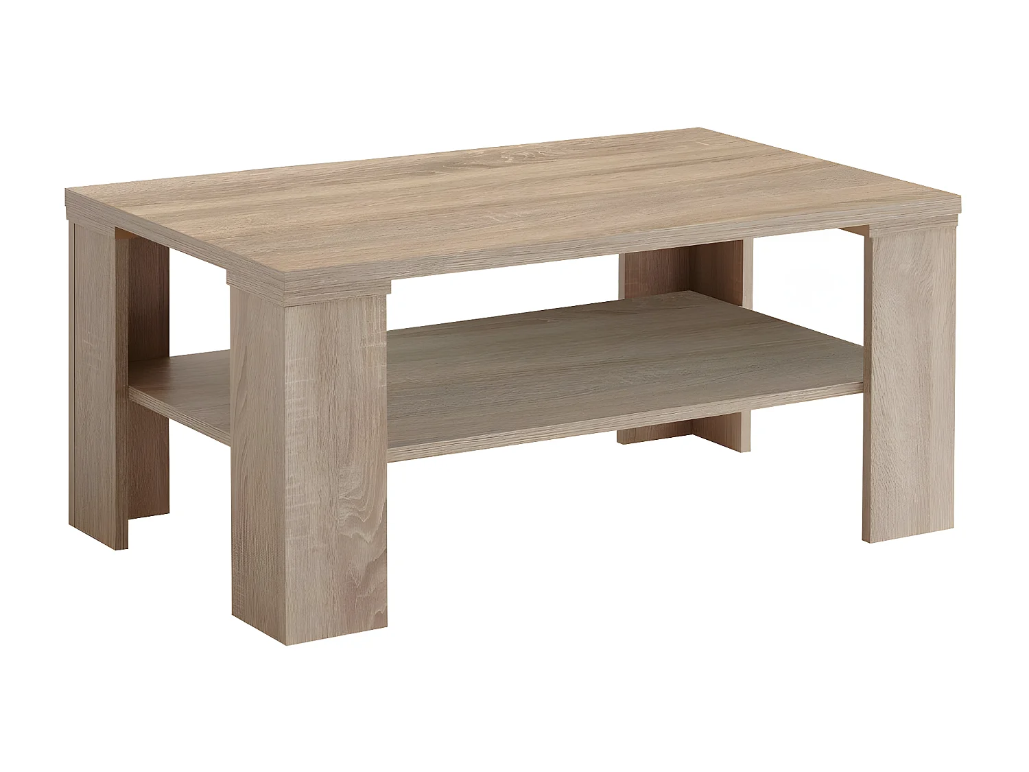 Table Basse 1 Étagère H46 cm - Bastia