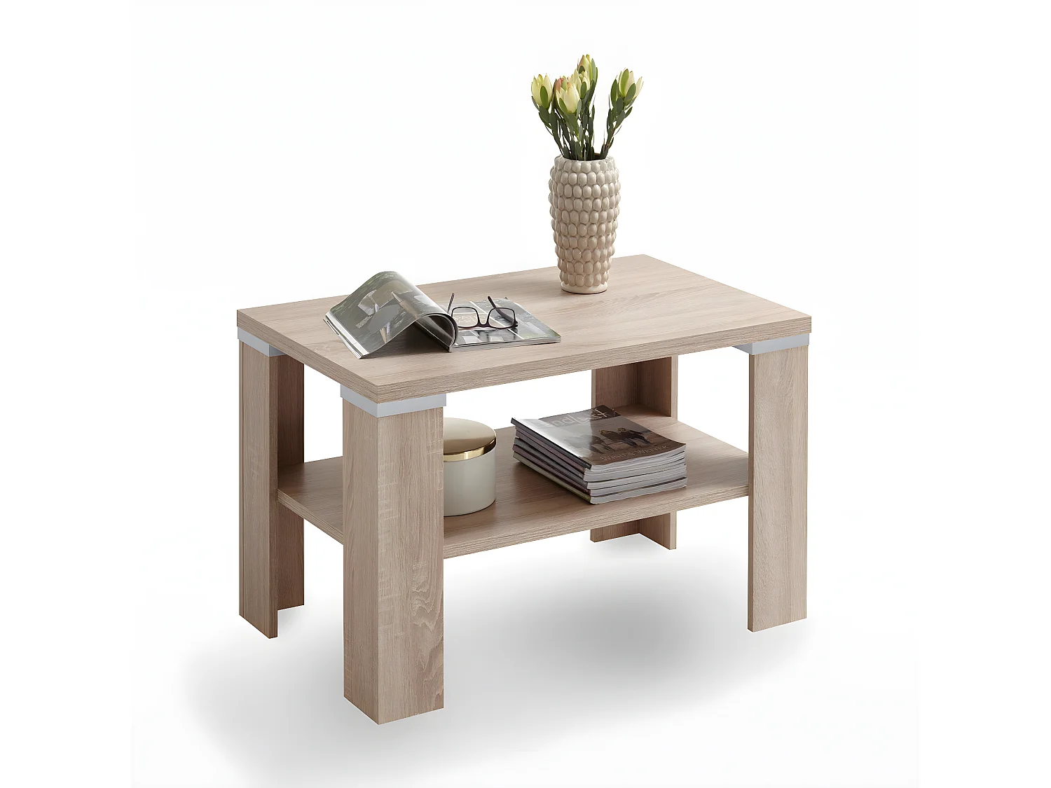 Table Basse 1 Étagère H46 cm - Bastia