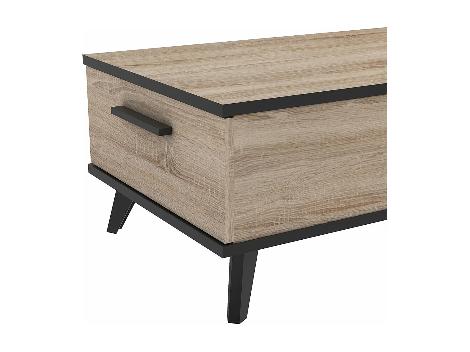 Table Basse 2 Tiroirs et 2 Niches L106,6 cm - Wayne
