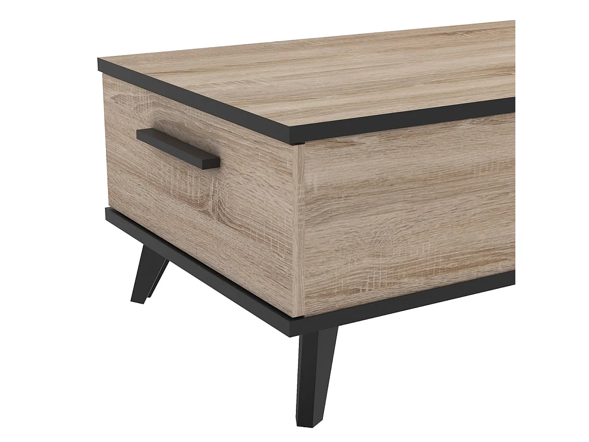 Salontafel 2 laden en 2 vakken L106,6 cm - Wayne