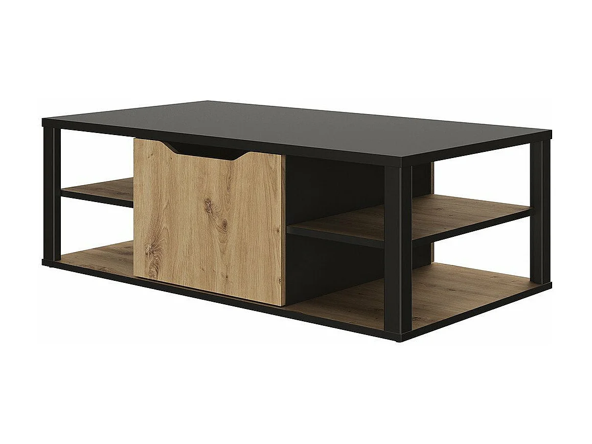 BUXTON salontafel met centraal opbergvak - Gemaakt in Frankrijk