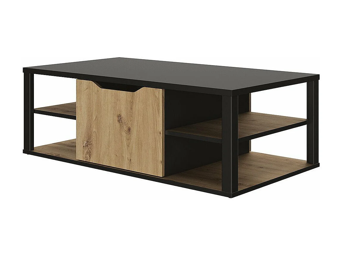 BUXTON salontafel met centraal opbergvak - Gemaakt in Frankrijk