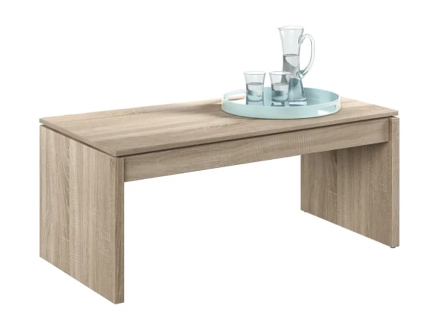 Table basse à plateau relevable L102 x H43/54 cm