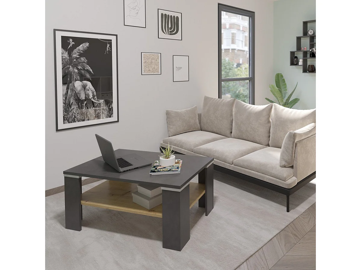 Table Basse 1 Étagère H46 cm - Bastia