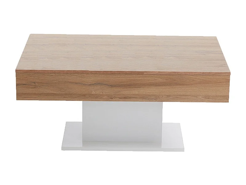 Tavolino da Salotto Rovere Anticato e Bianco