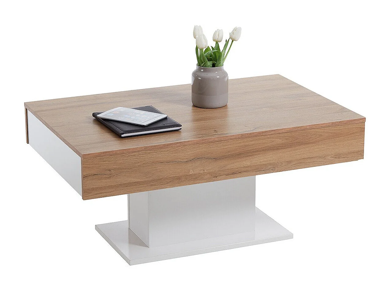 Table Basse avec Rangements Cachés L100cm - Avola