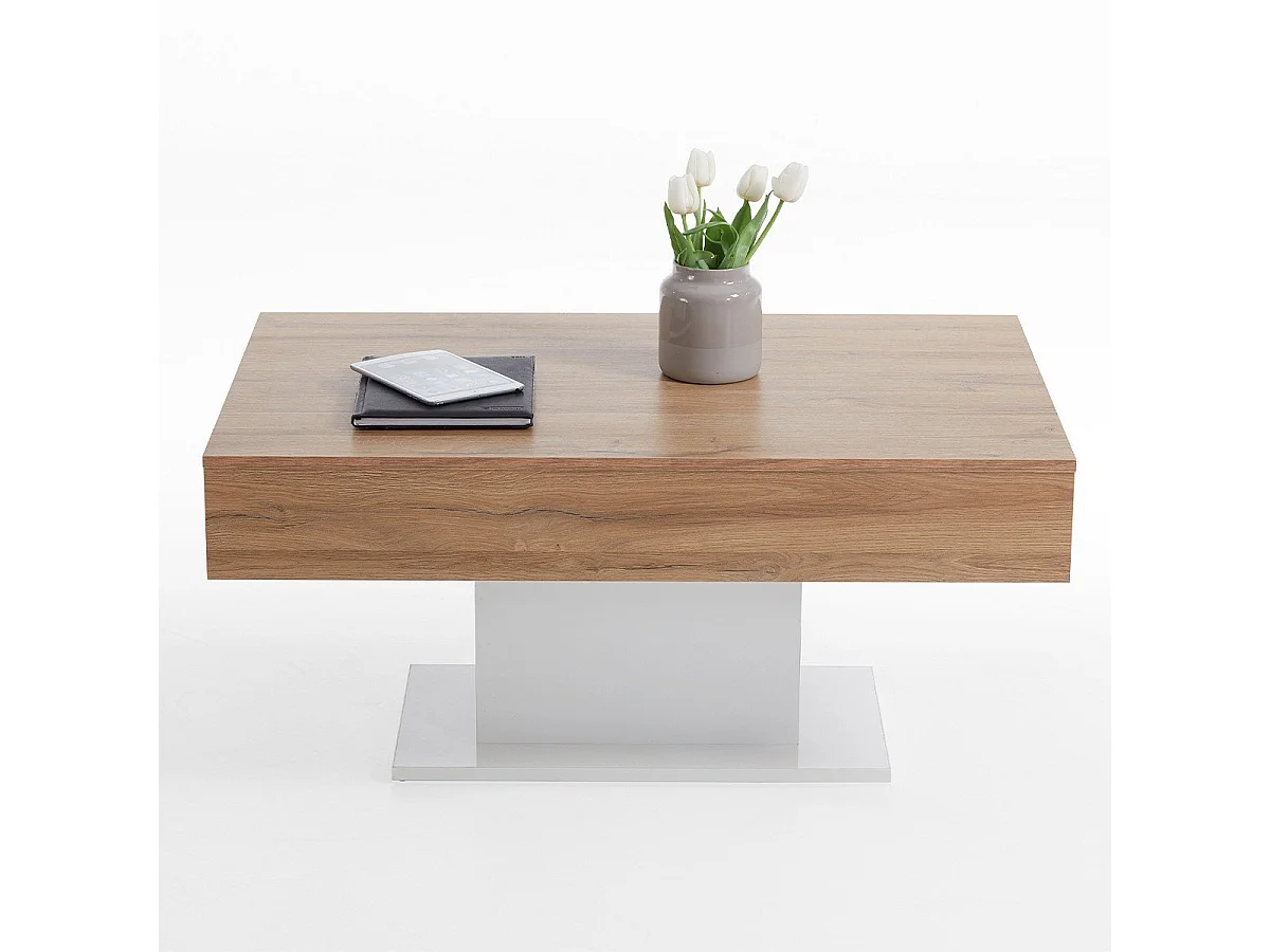 Table Basse avec Rangements Cachés L100cm - Avola