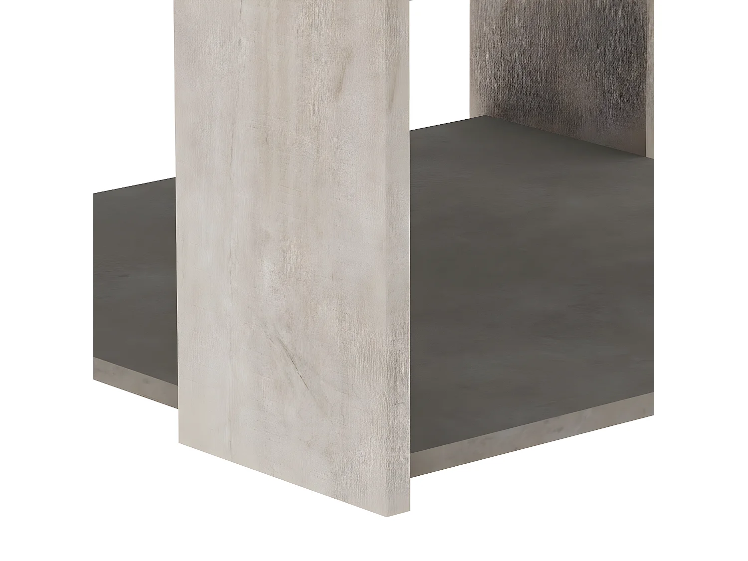 Salontafel Vierkant L80 cm - Eiken en betondecor - Antibes