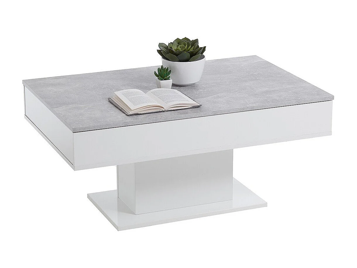 Table Basse avec Rangements Cachés L100cm - Avola