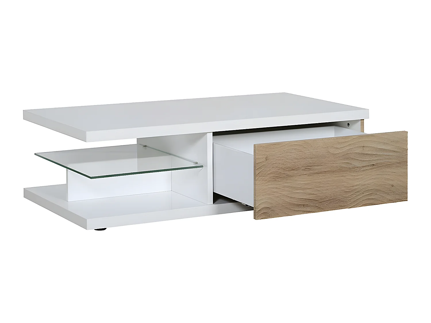 Table basse 1 Tiroir large KARMA - Fabrication Française