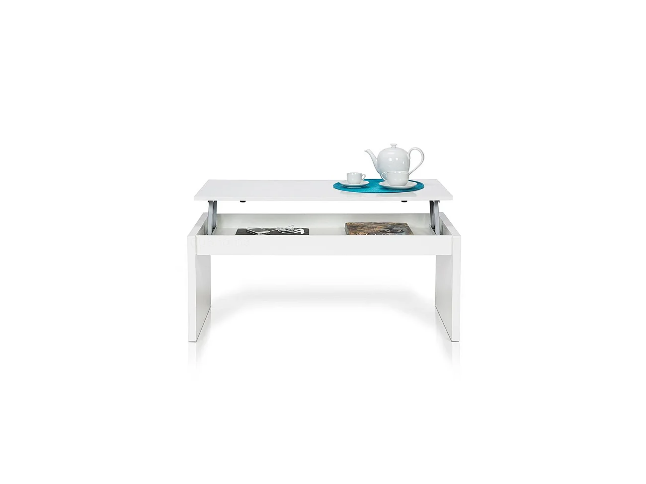 Mesa de centro Zenit elevável Blanco