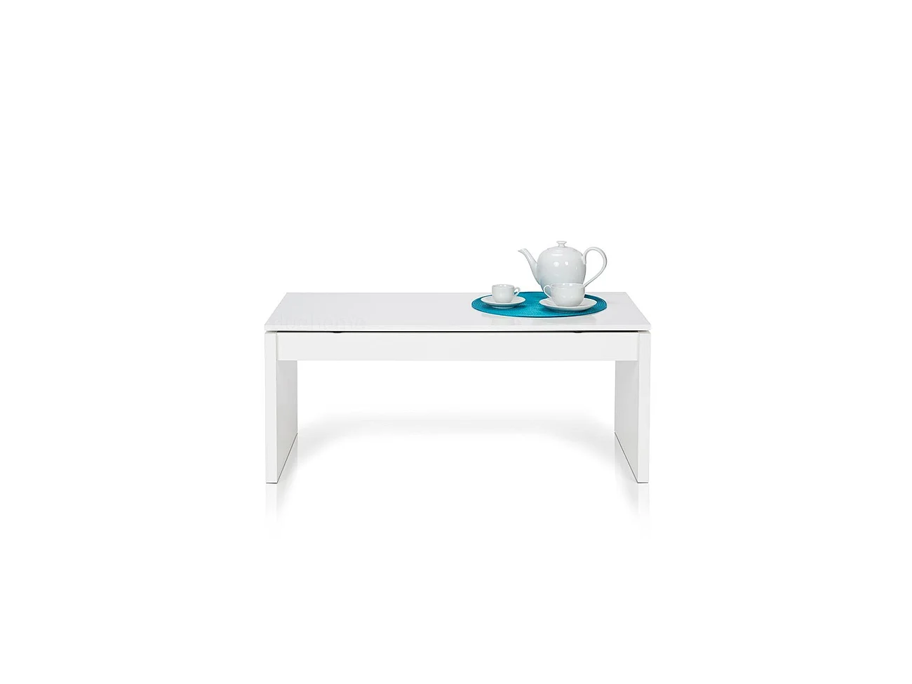Mesa de centro Zenit elevável Blanco