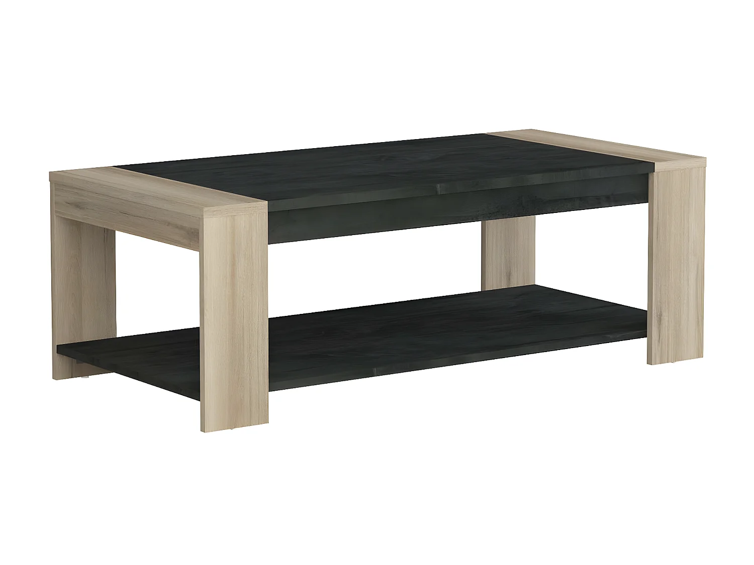 Couchtisch mit 2 Platten L109 cm - Sheffield