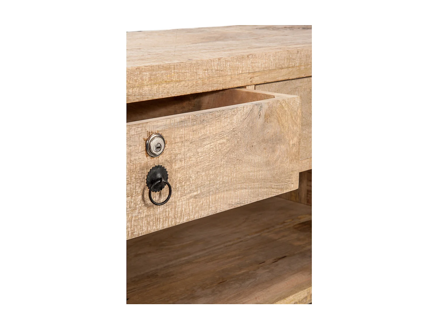 Bar 3 tiroirs en bois mat