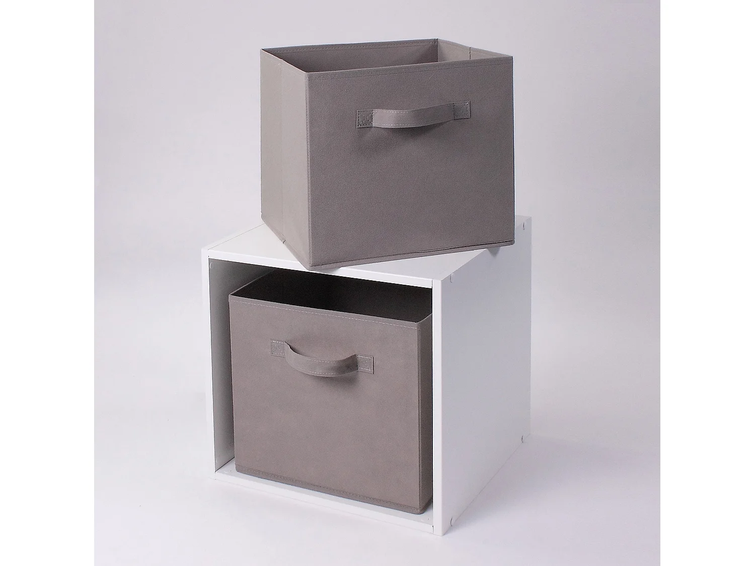 Cube de rangement intissé 28x28cm - Lot de 2