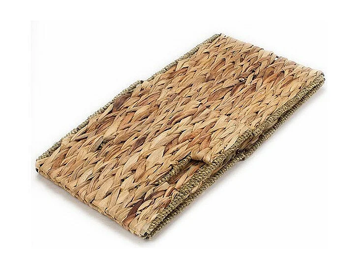 Cesto contenitore in giacinto d'acqua - 32 cm x 32 cm x 32/33 cm